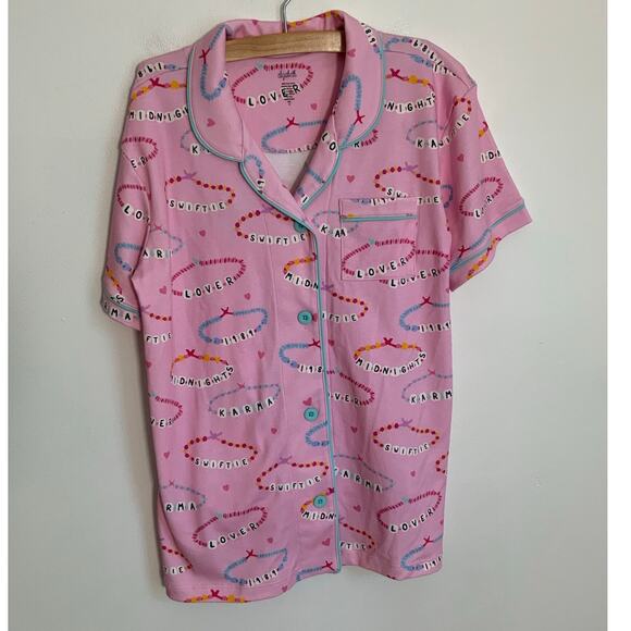 Swifty Friendship Bracelet Pima Cotton Pajamas NWT‎ size 14 - Picture 2 of 6